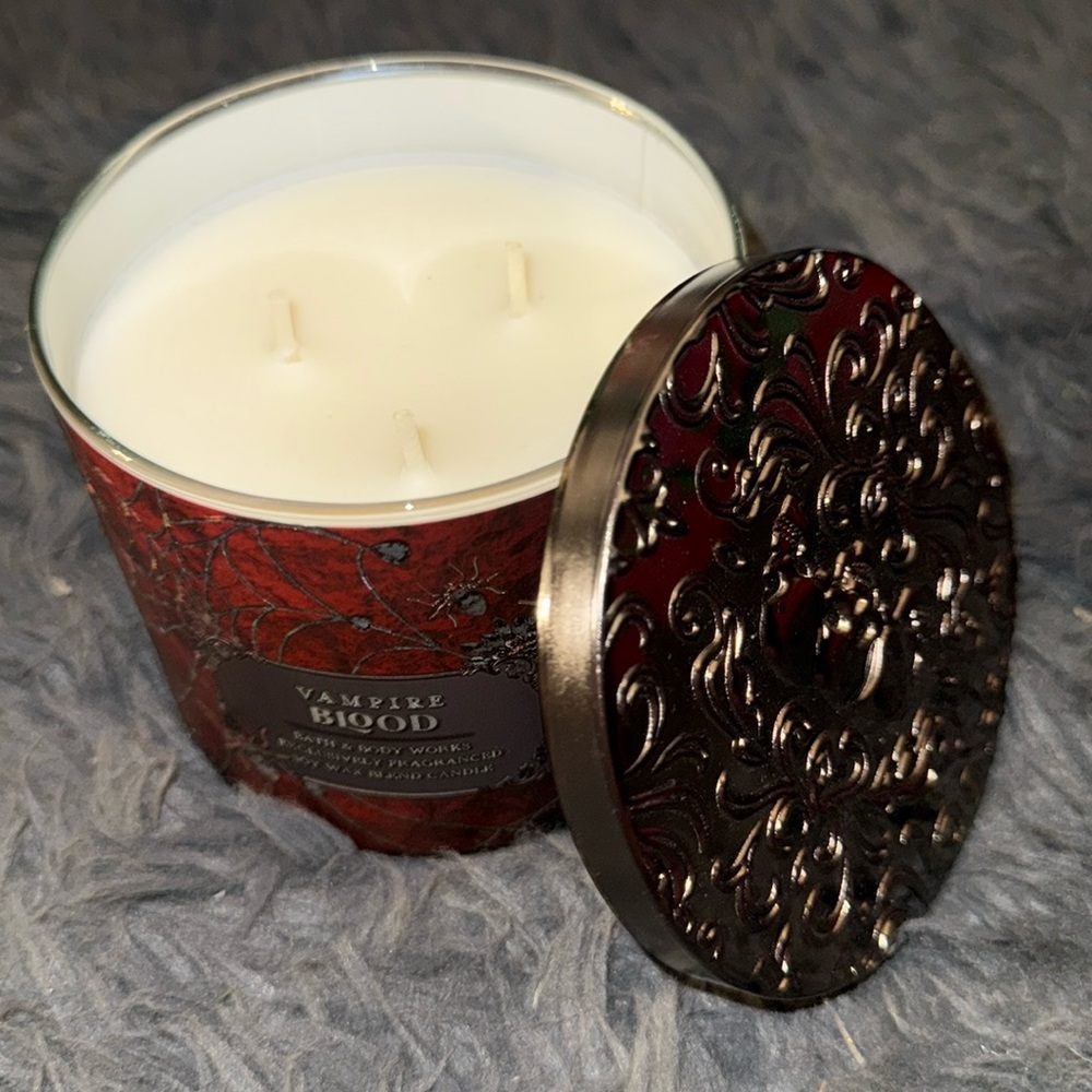 Vampire Blood NEW 3 Wick Candle Bath and Body Works